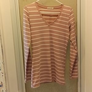 Women V neck Large long sleeve shirt